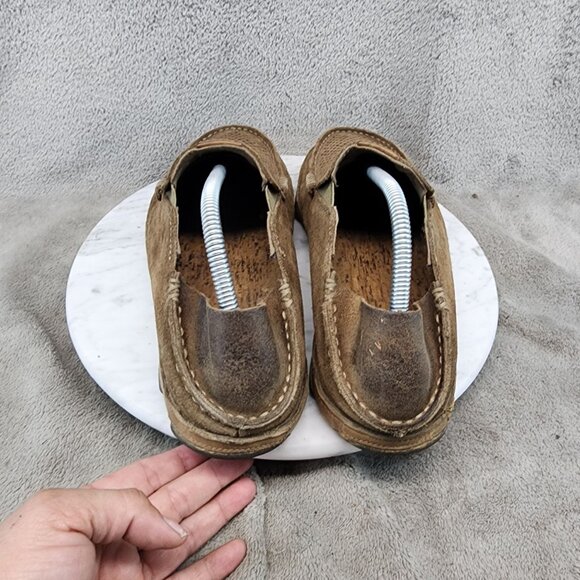 Olukai Shoes Mens Size 9 Brown Leather Slip On Loafers *GUC* main image 4